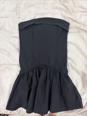 Strapless Black Drop Waist Dress Size Medium Madden Girl